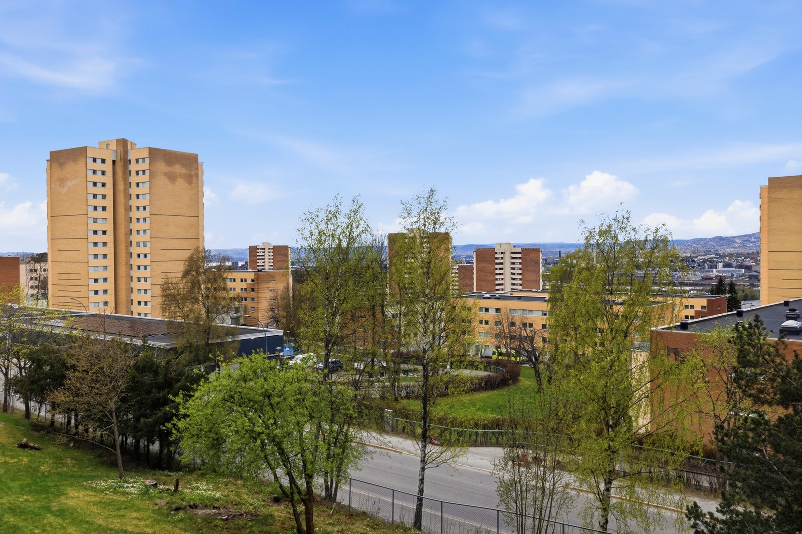 Utsikt fra balkong Galleribilde
