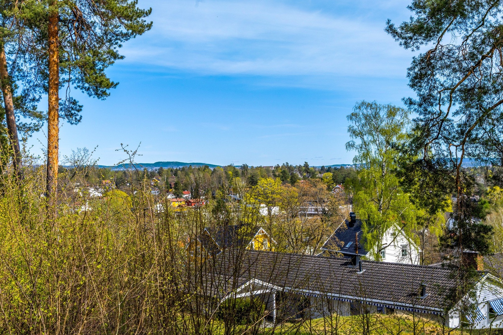 Huset vil få fin utsikt mot sjø og mot Oslo. Galleribilde