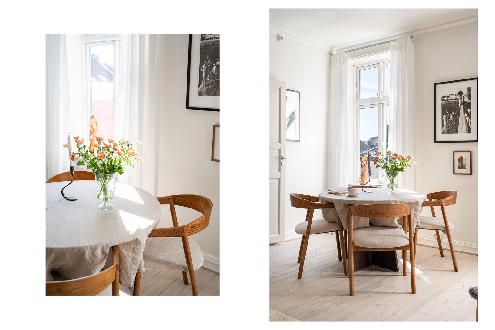 De store vinduene fra 2020 slipper inn rikelig med lys og har dype karmer som er typiske for bygårder fra denne epoken. Galleribilde