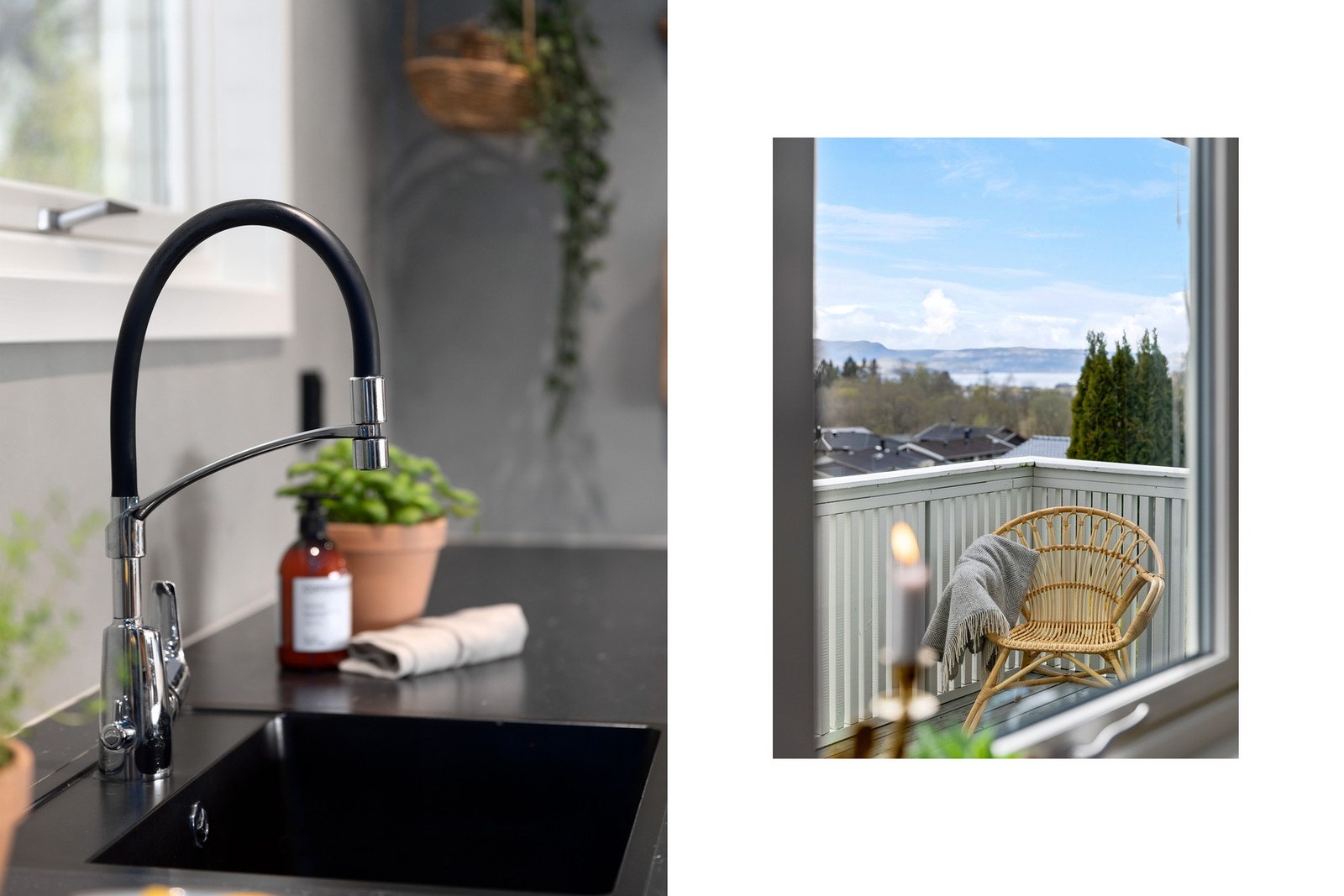 Dagens eier har fått installert nye kurser til oppvaskmaskin og komfyr, samt lagt opp ekstra stikkontakter inne og ute. Galleribilde