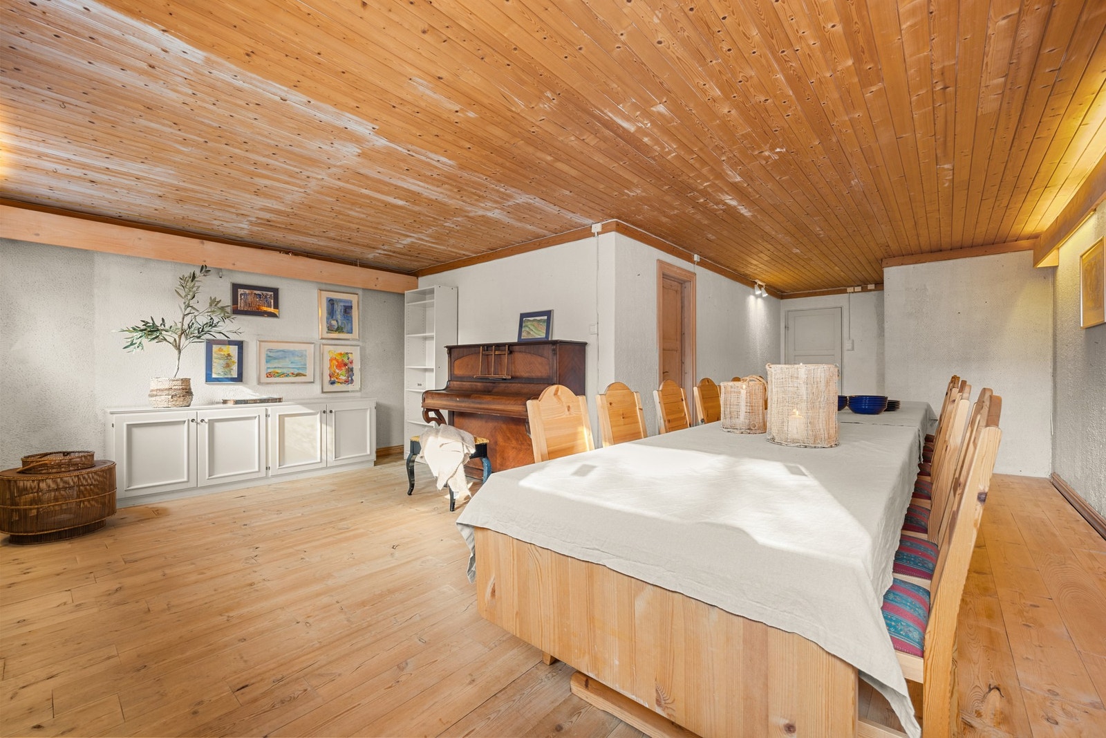 Kjellerstue med mange bruksmuligheter som enkelt kan tilpasses familiens behov. Galleribilde