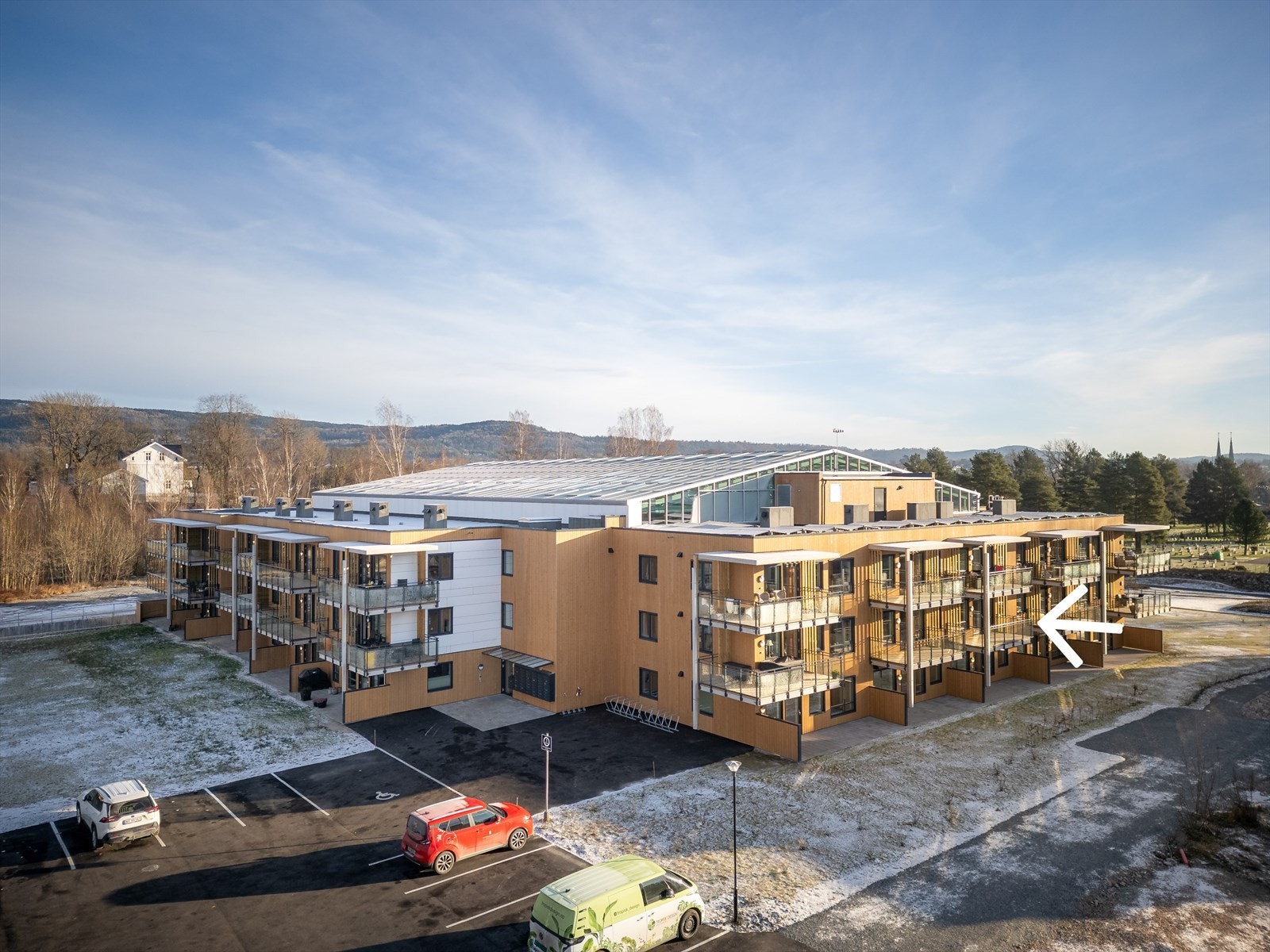 Fasade - leiligheten ligger mot vest Galleribilde