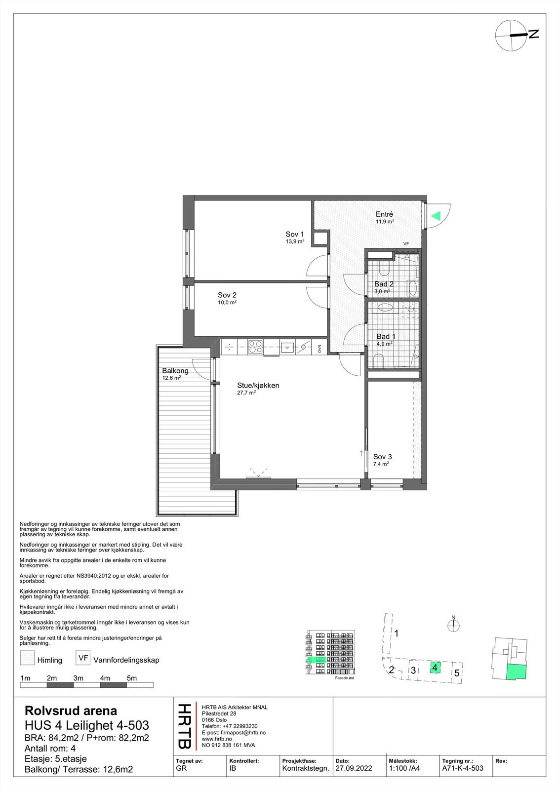 4-503 Plantegning Galleribilde