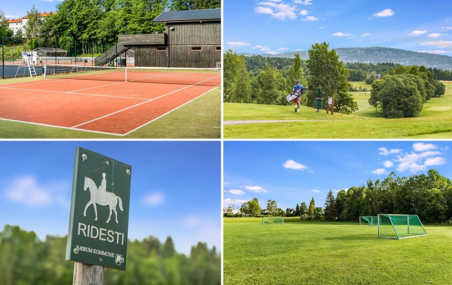 Området er kjent for alle sine fasililteter, som tennisbaner, fotballbaner, golf og fantastiske turmuligheter sommer som vinter. Galleribilde