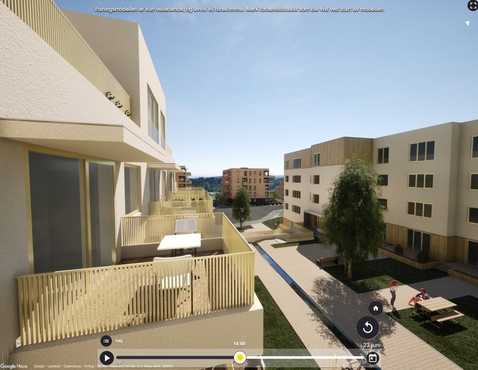 2-roms i 4. ETG. Sydvestvendt balkong på ca. 6 kvm. Trykk på 360ikon i annonse for å gå rundt i leil. Galleribilde