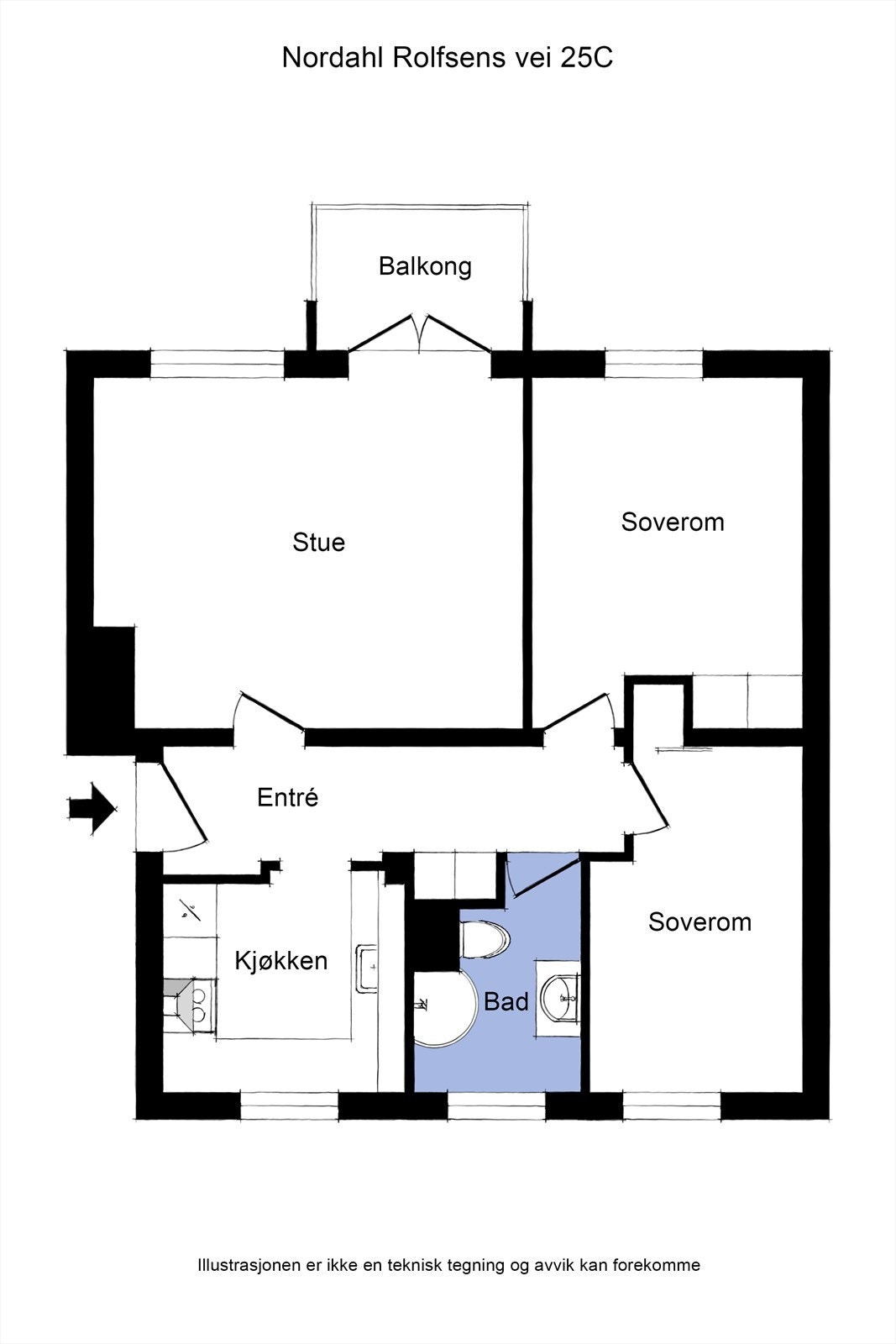 Planskisse Galleribilde