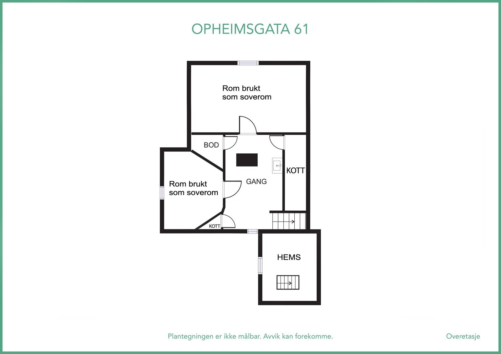 Plantegning loft Galleribilde