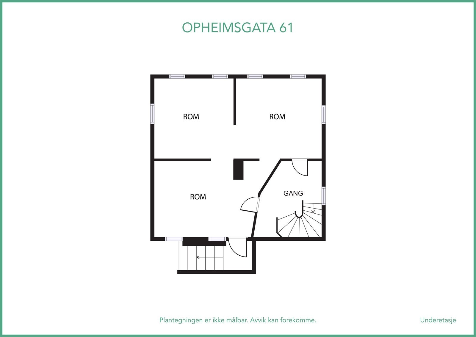 Plantegning over kjeller Galleribilde
