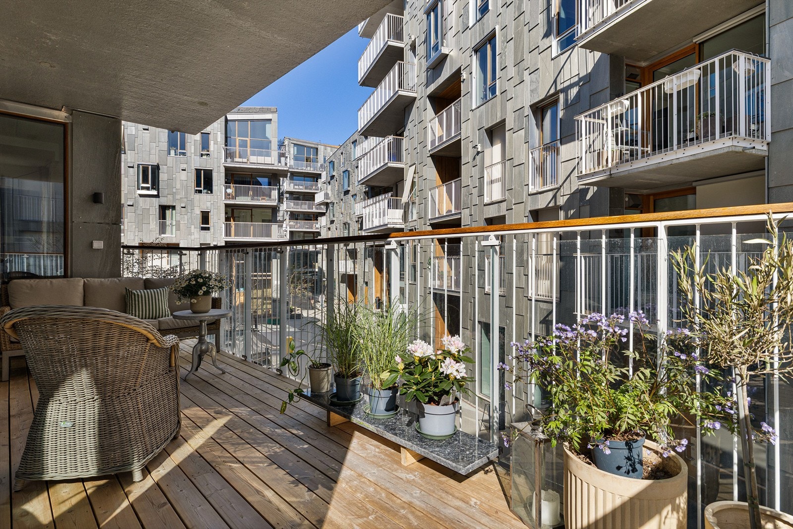 Privat uteplass Galleribilde