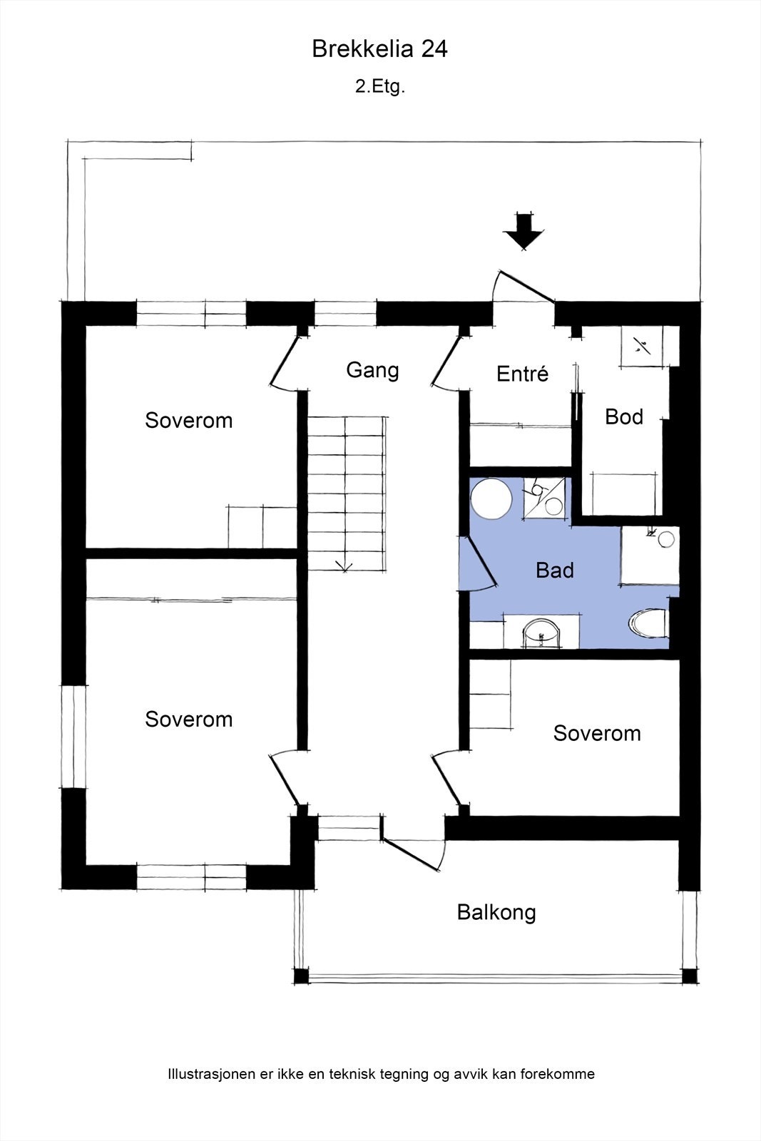Plantegning av 1. etasje. Galleribilde