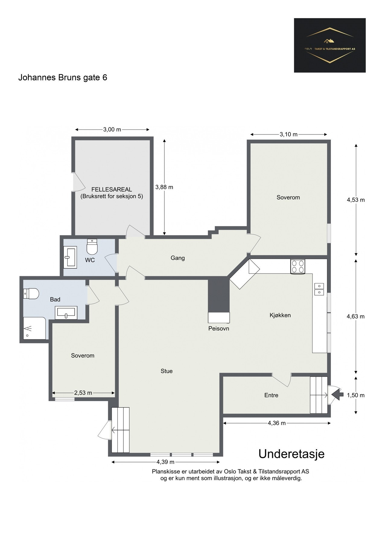 Plantegning Galleribilde