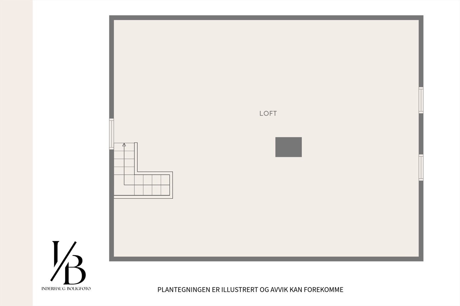 Plantegning loft. Galleribilde