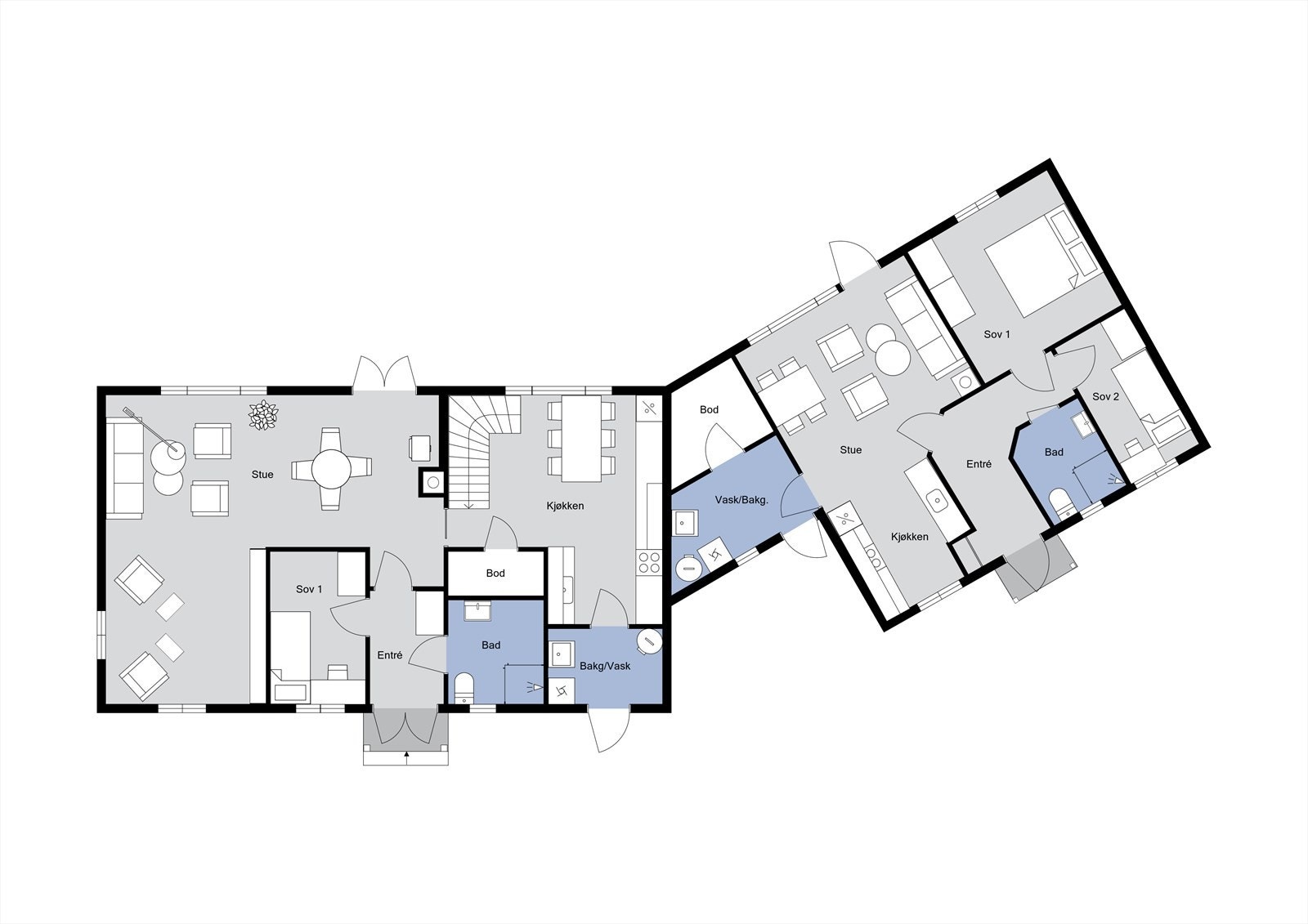 Plantegning - 1. etasje Galleribilde
