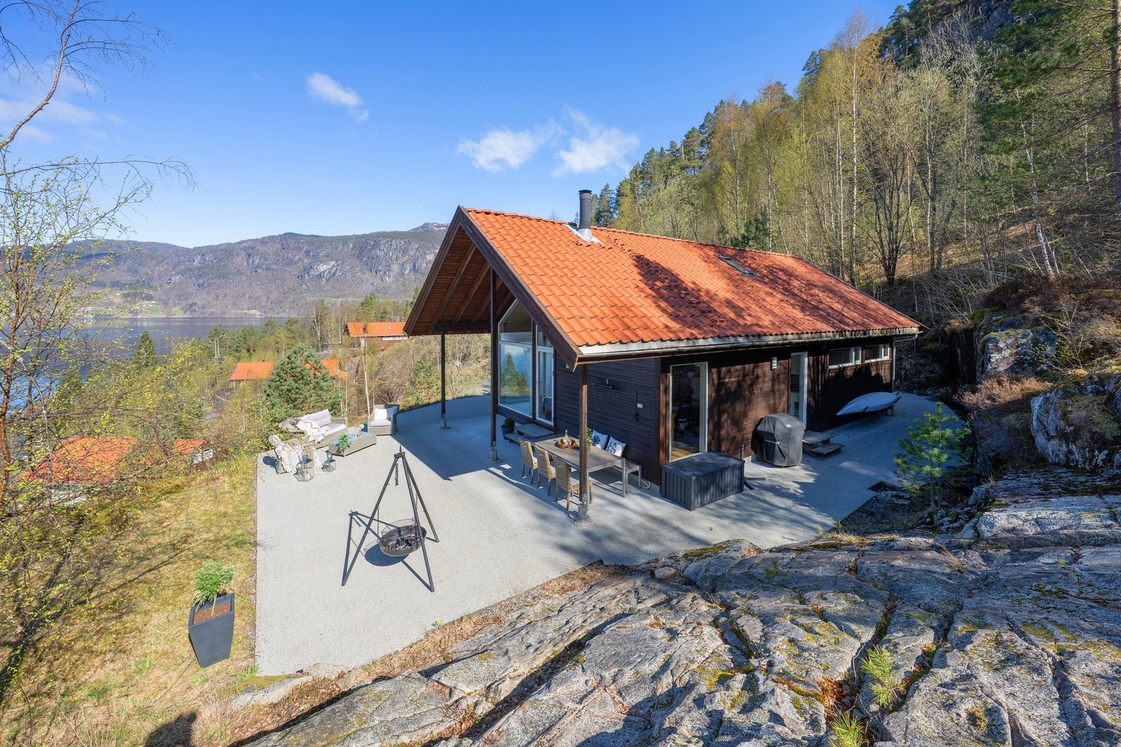 Skjermet uteområde. Galleribilde