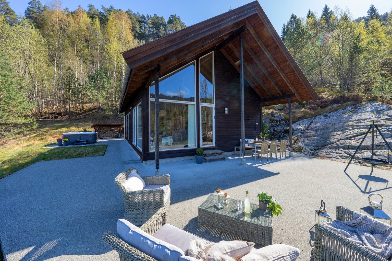 Uteområde byr på flere soner så her er det bare å flytte seg med solen. Galleribilde