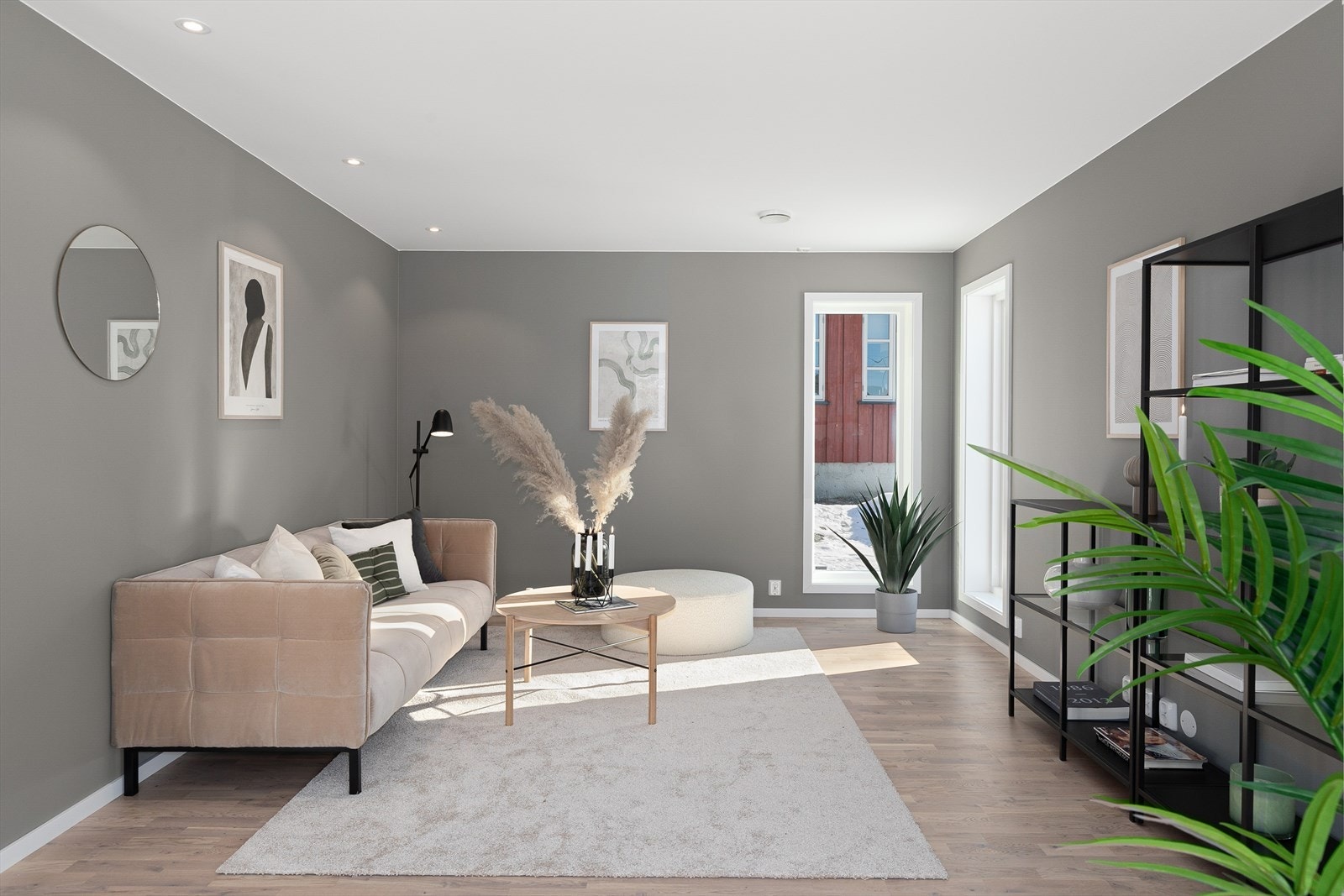 Velkommen til Lysakerveien 22A! - Stuen har god plass for en komfortabel sittegruppe. Galleribilde
