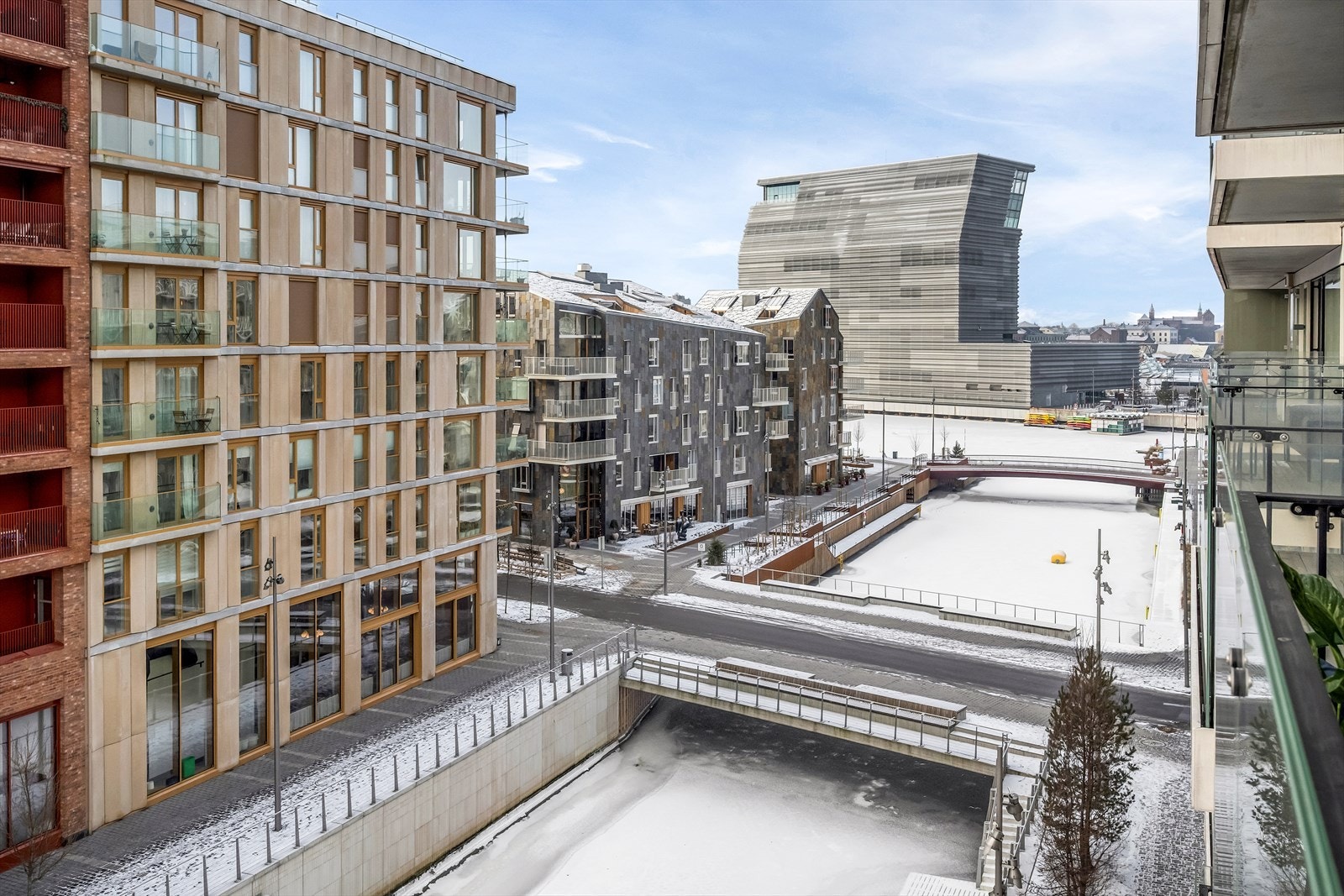 Utsikt mot Munch museet. Galleribilde