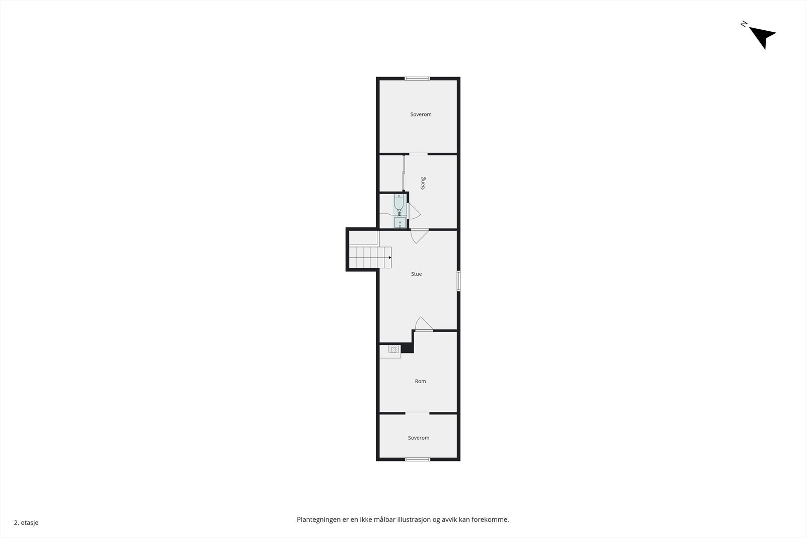 Plantegning - Loft/2.etg. Galleribilde