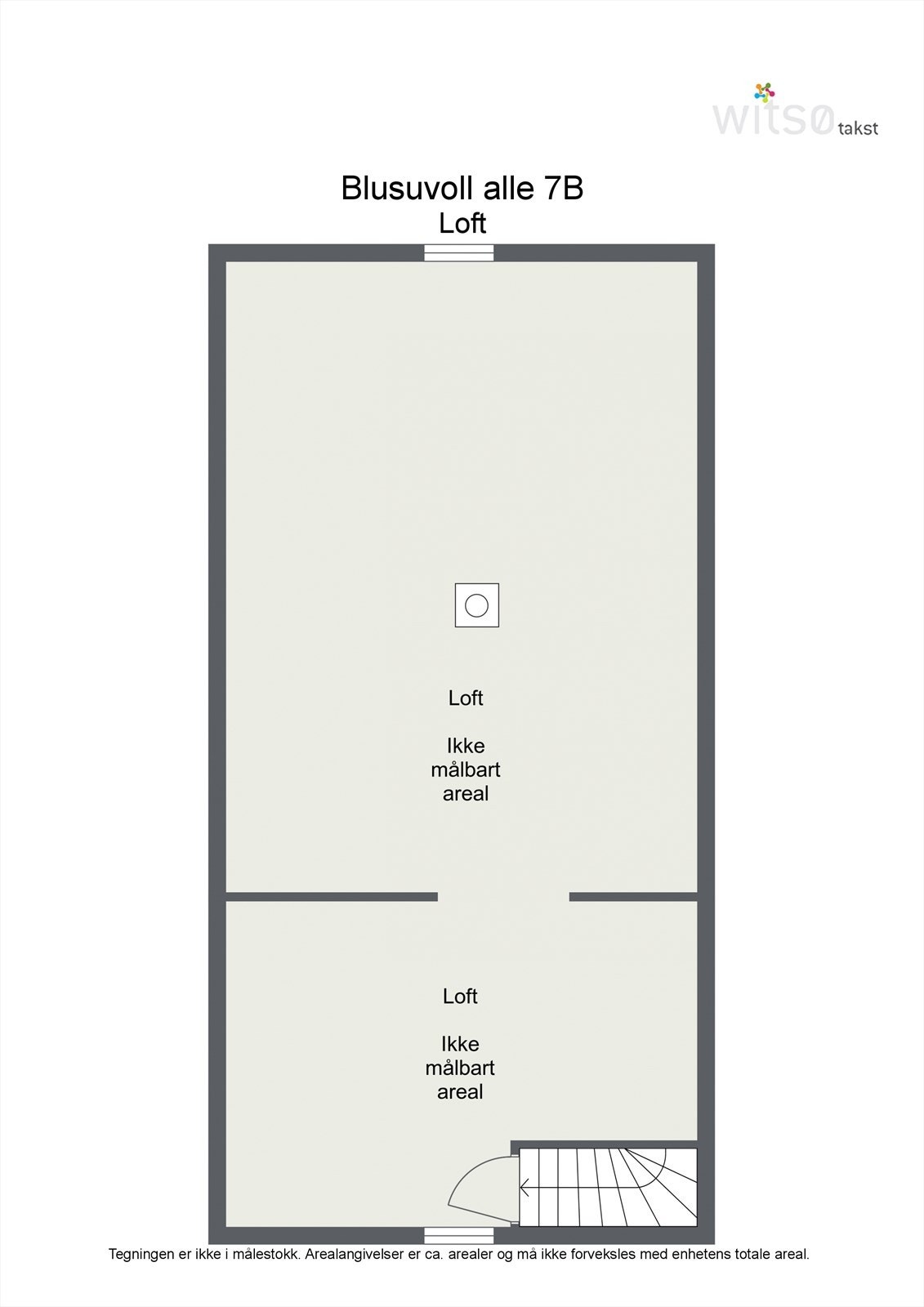 Planskisse loft. Galleribilde