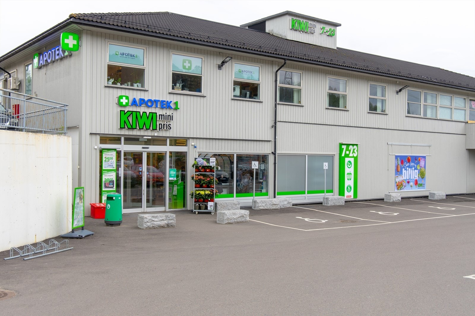 Gangavstand til Rema 1000 og Kiwi. Galleribilde