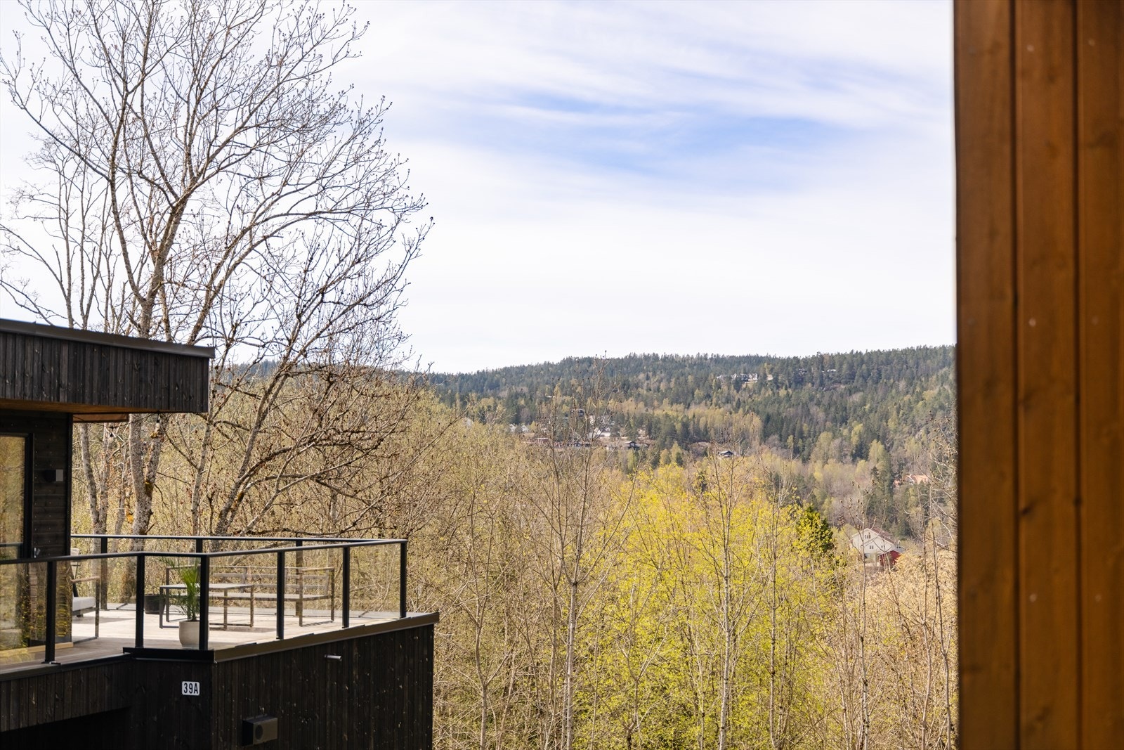 Fin utsikt fra balkongen. Galleribilde