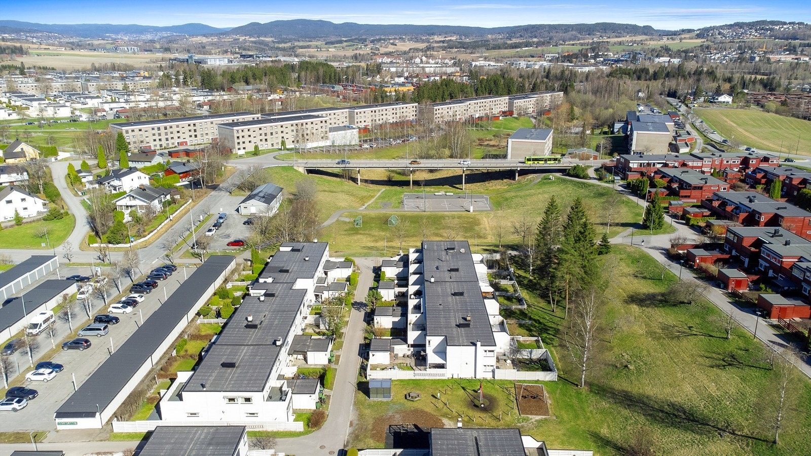 Området har en god blanding av boliger og grønne lunger. Galleribilde