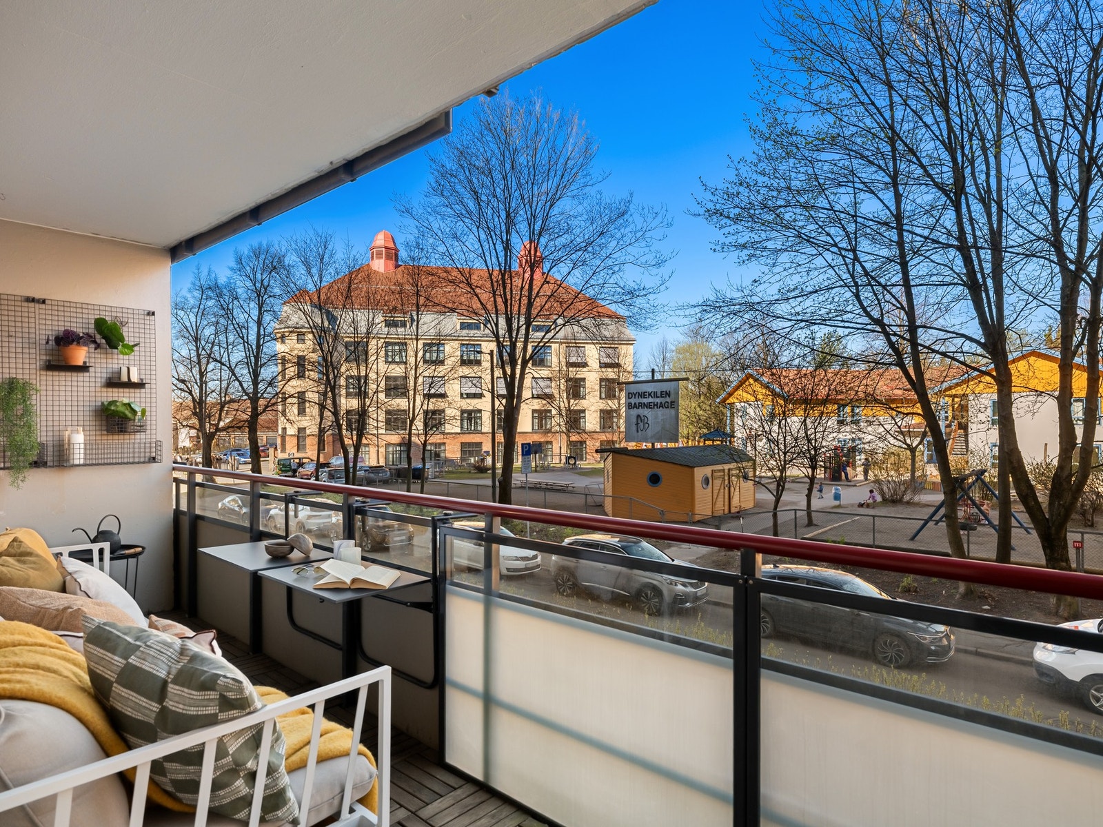 9 m² solrik, nordvestvendt balkong Galleribilde