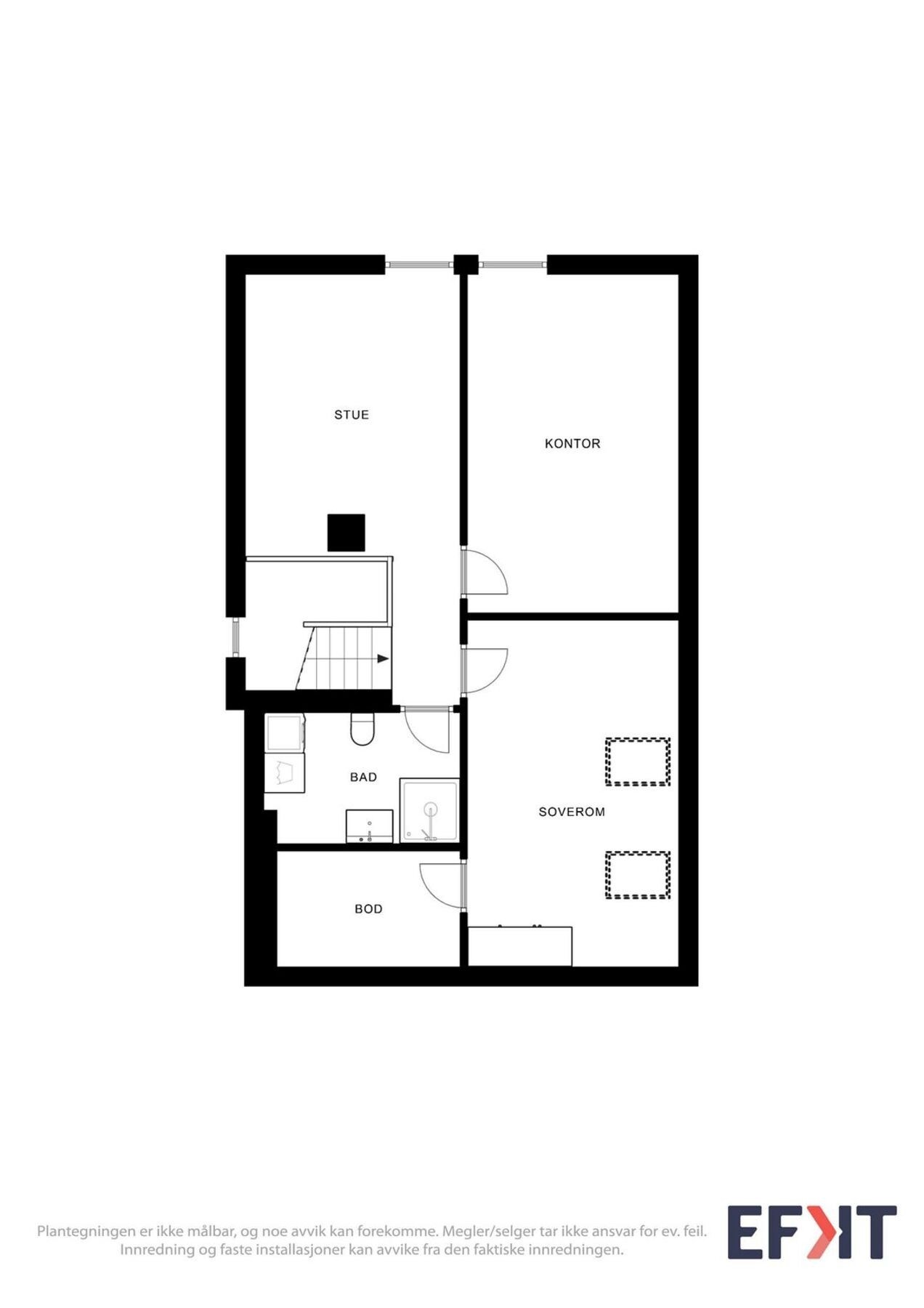 Plantegning 3. etasje Galleribilde