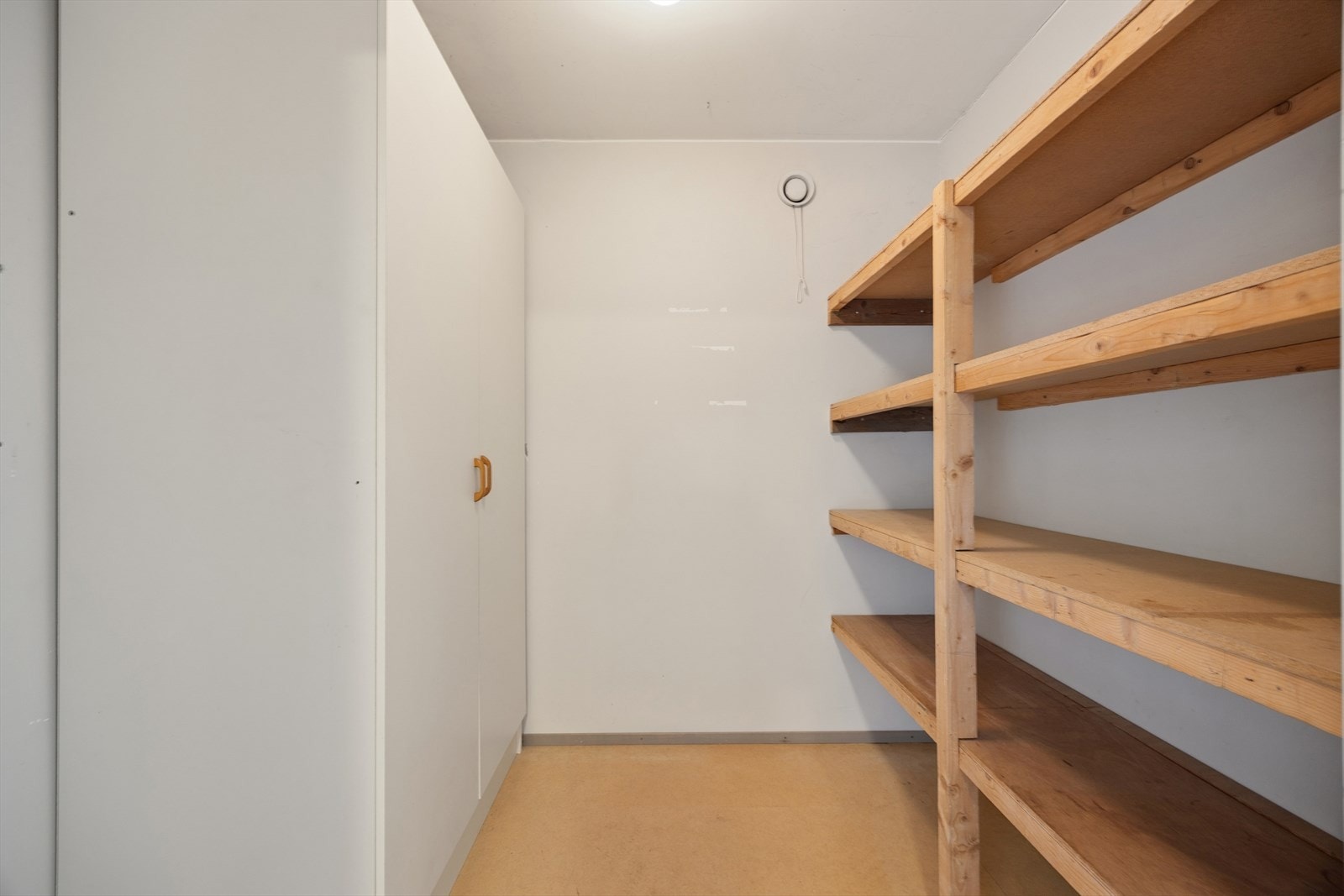 Fra entreen har du tilgang til en praktisk innvendig bod - ideell for ekstra lagringsplass Galleribilde