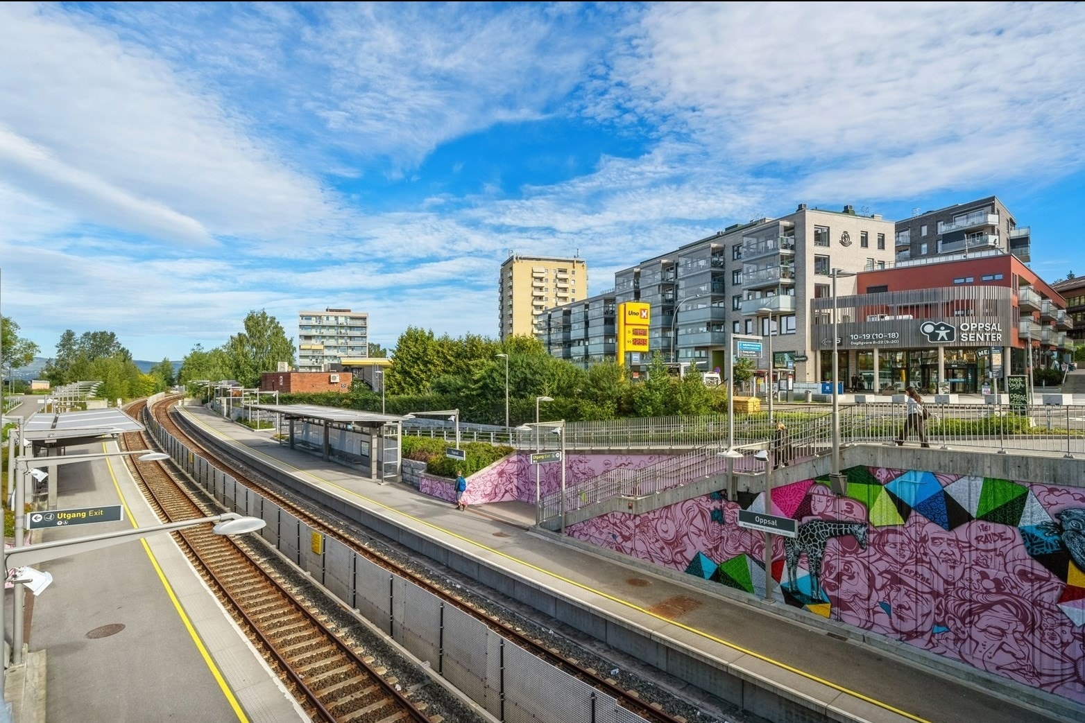 T-banen tar deg til sentrum på ca. 15 minutter. Galleribilde