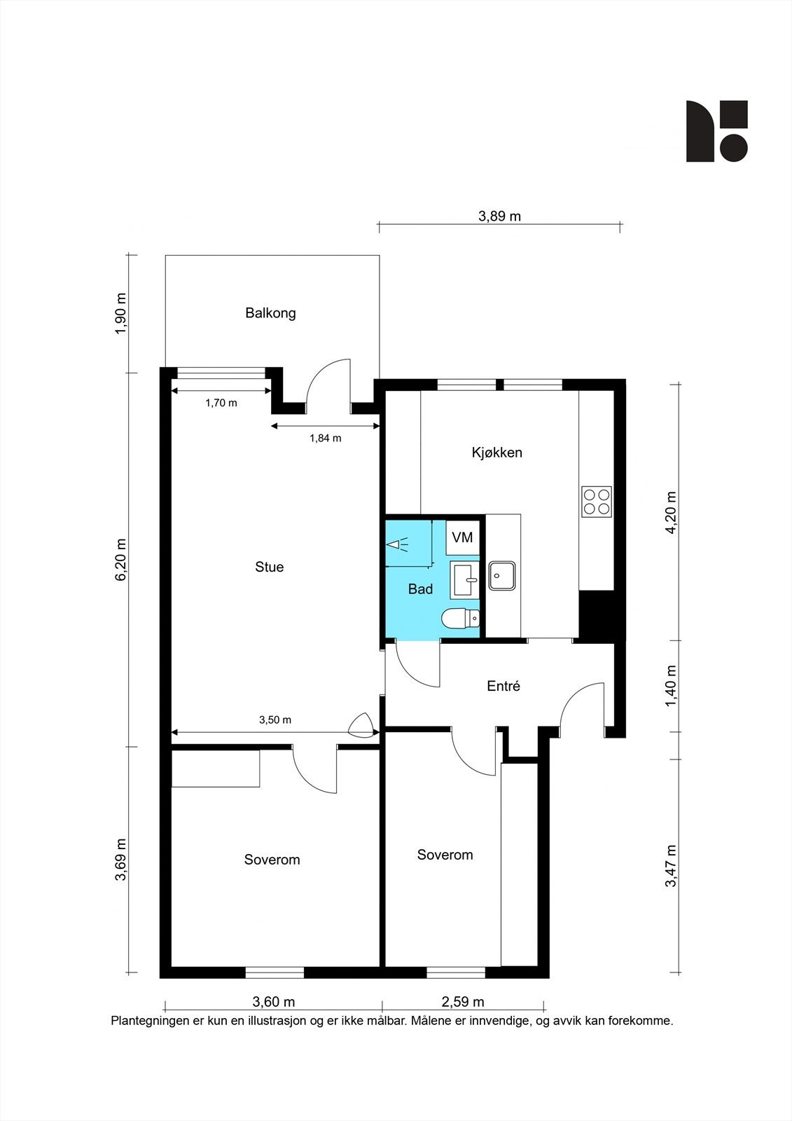 Plantegning Galleribilde