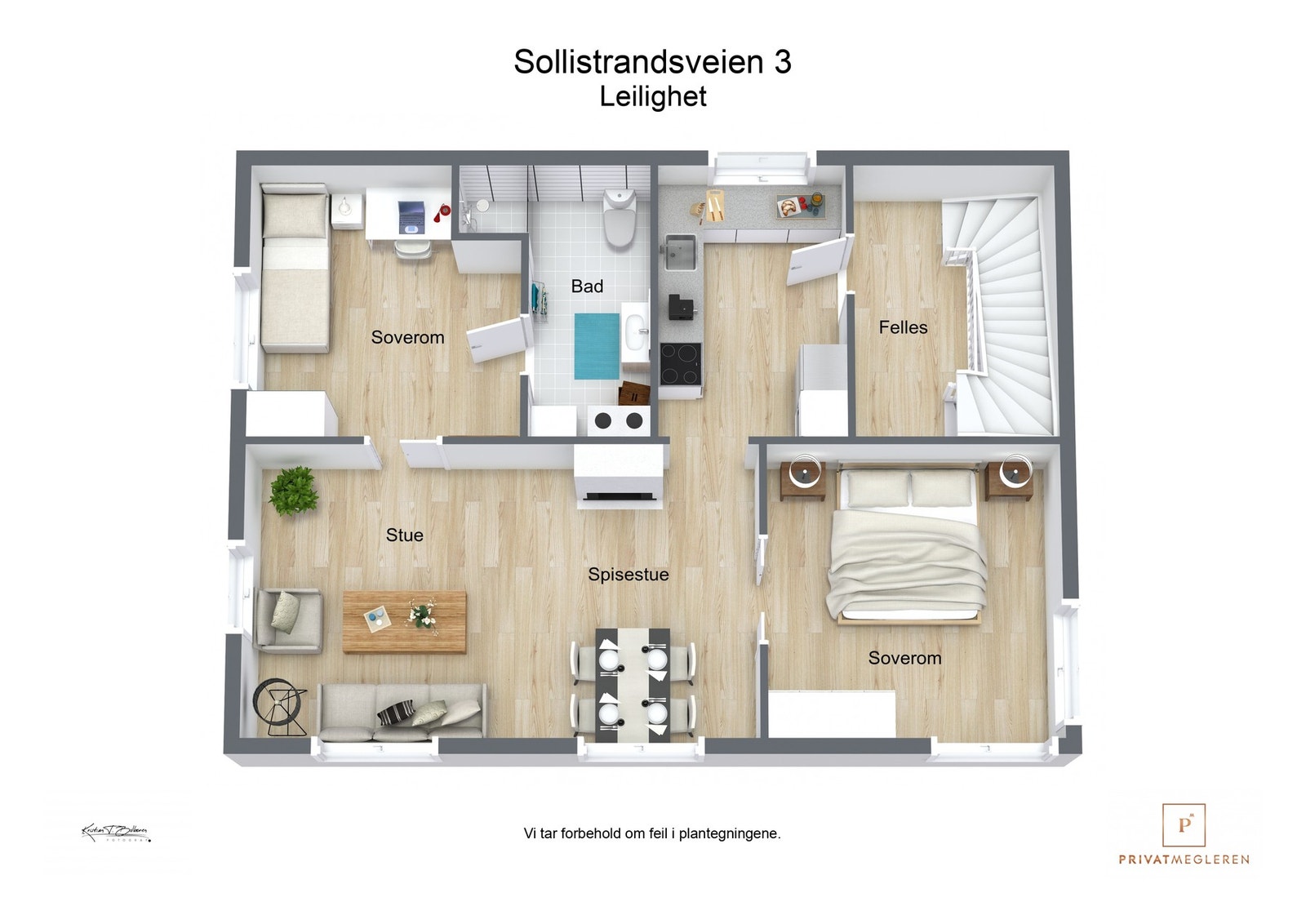 3 D plantegning Galleribilde