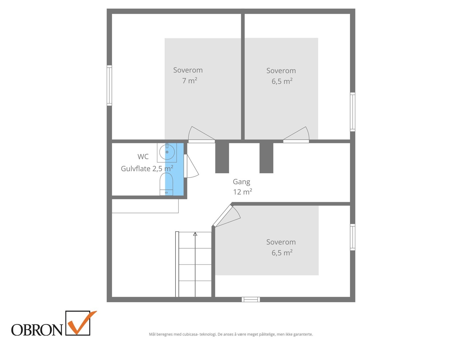 Planskisse loft. Galleribilde