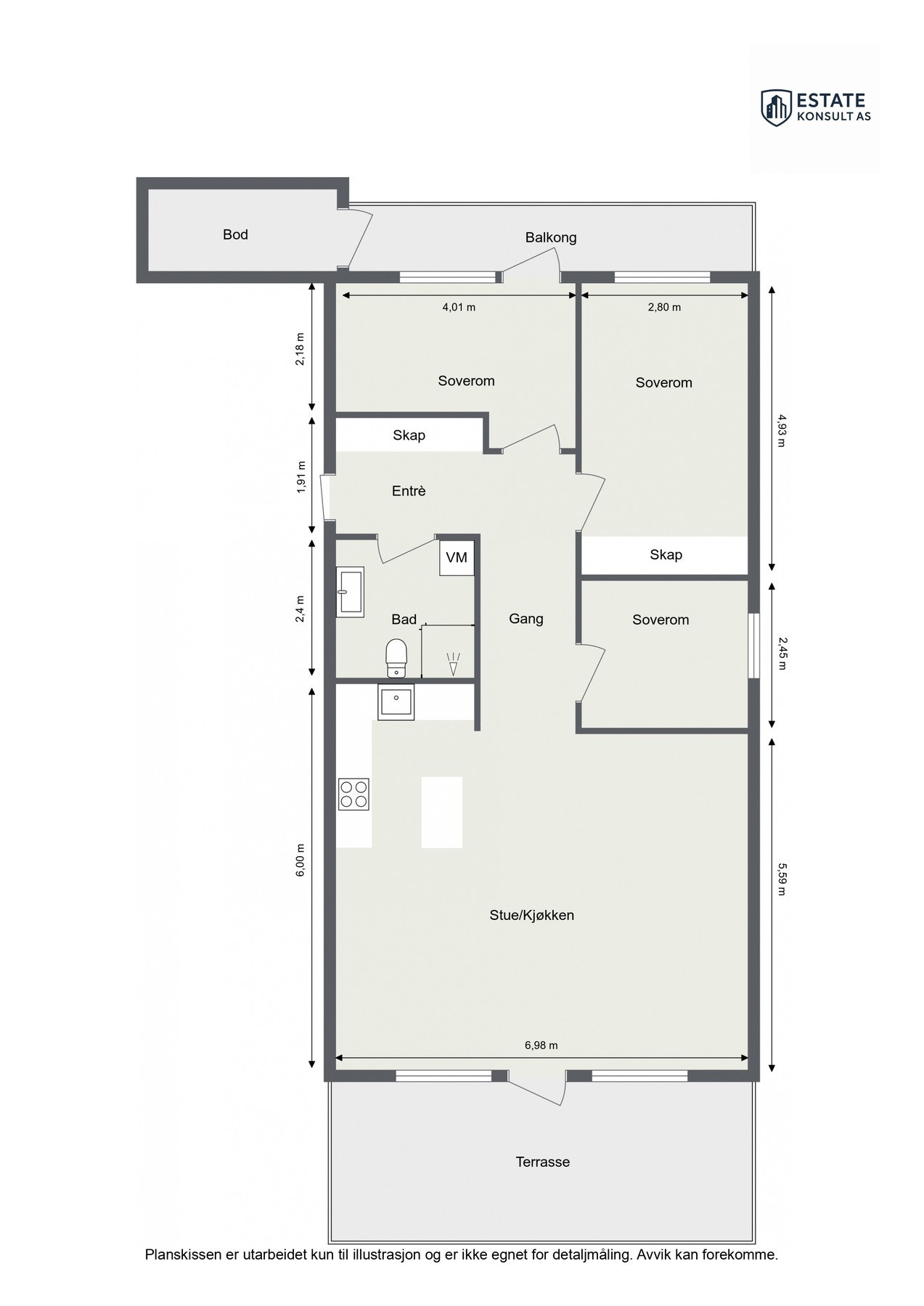Planskisse Galleribilde