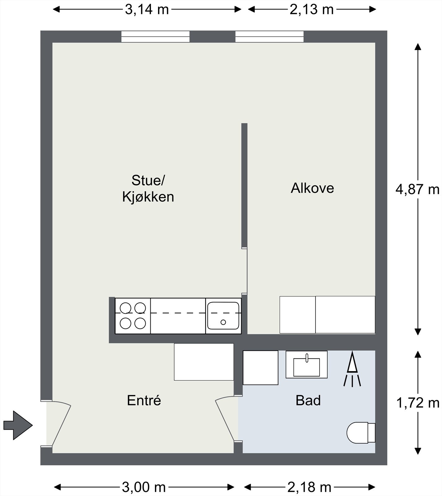 Plantegning (avvik kan forekomme) Galleribilde