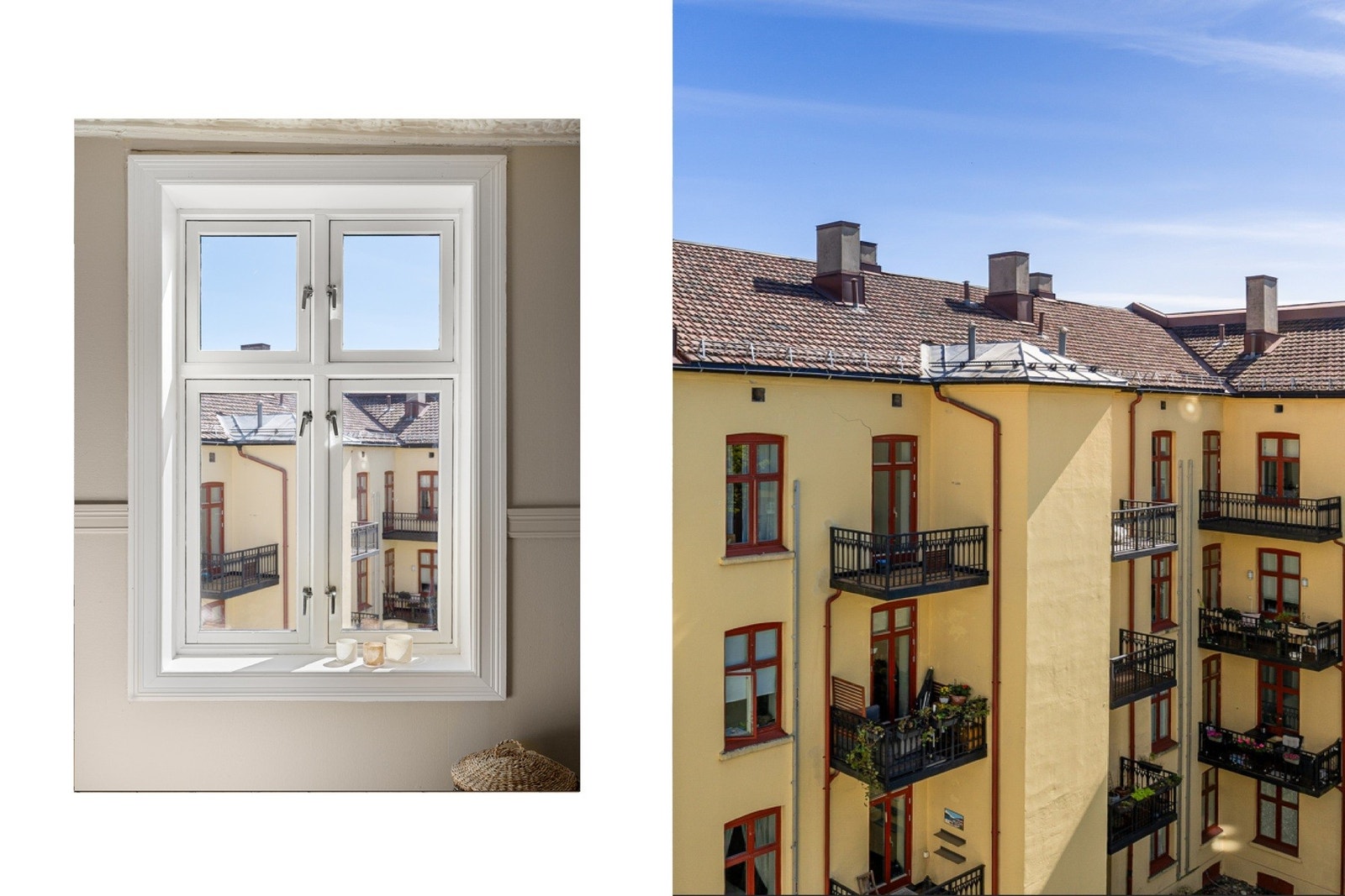 På tidlig 2000-tallet oppførte flere av naboene balkong, og styreleder er på generelt grunnlag positiv til at ny eier kan utforske denne muligheten i dag Galleribilde