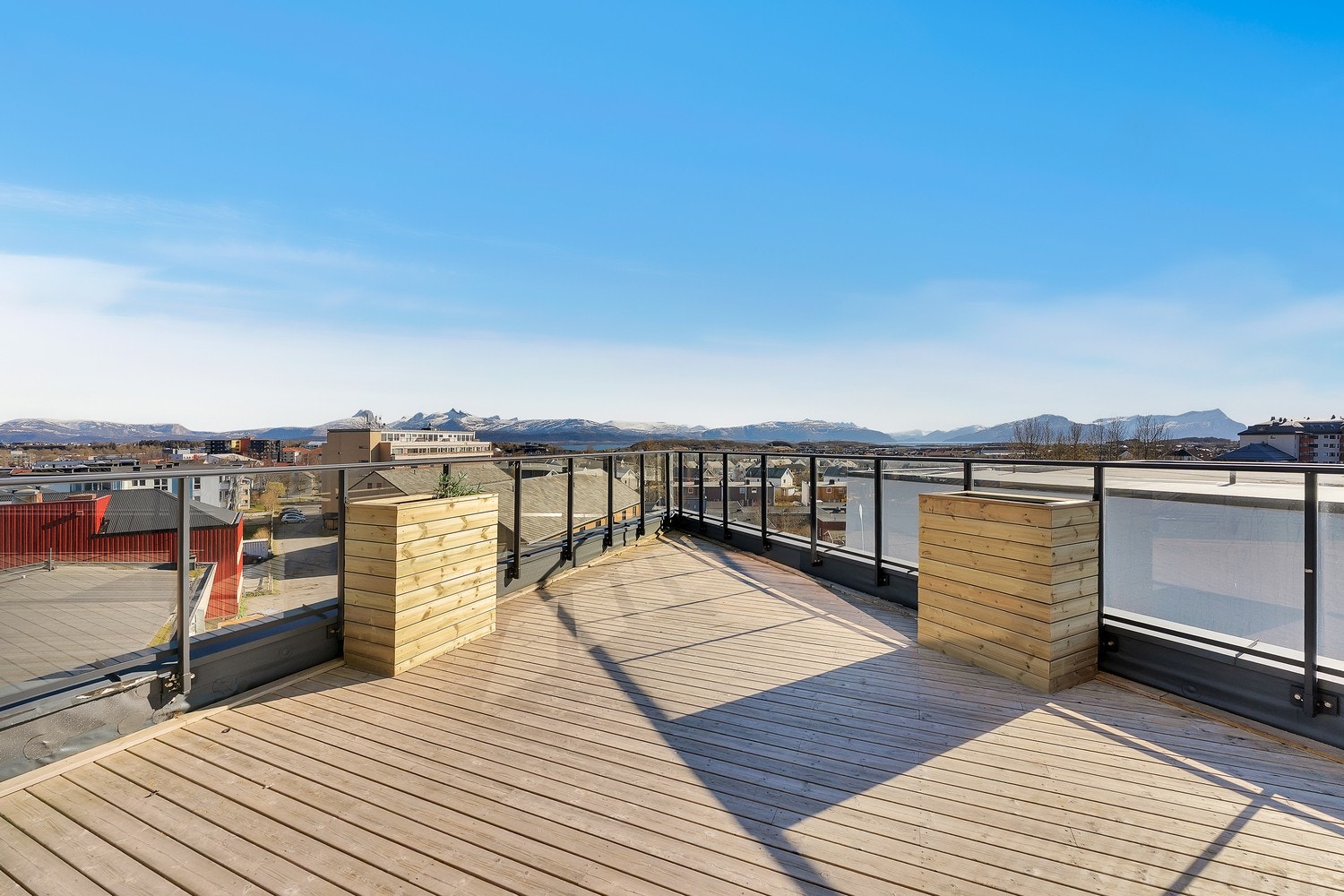 Felles takterrasse. Galleribilde