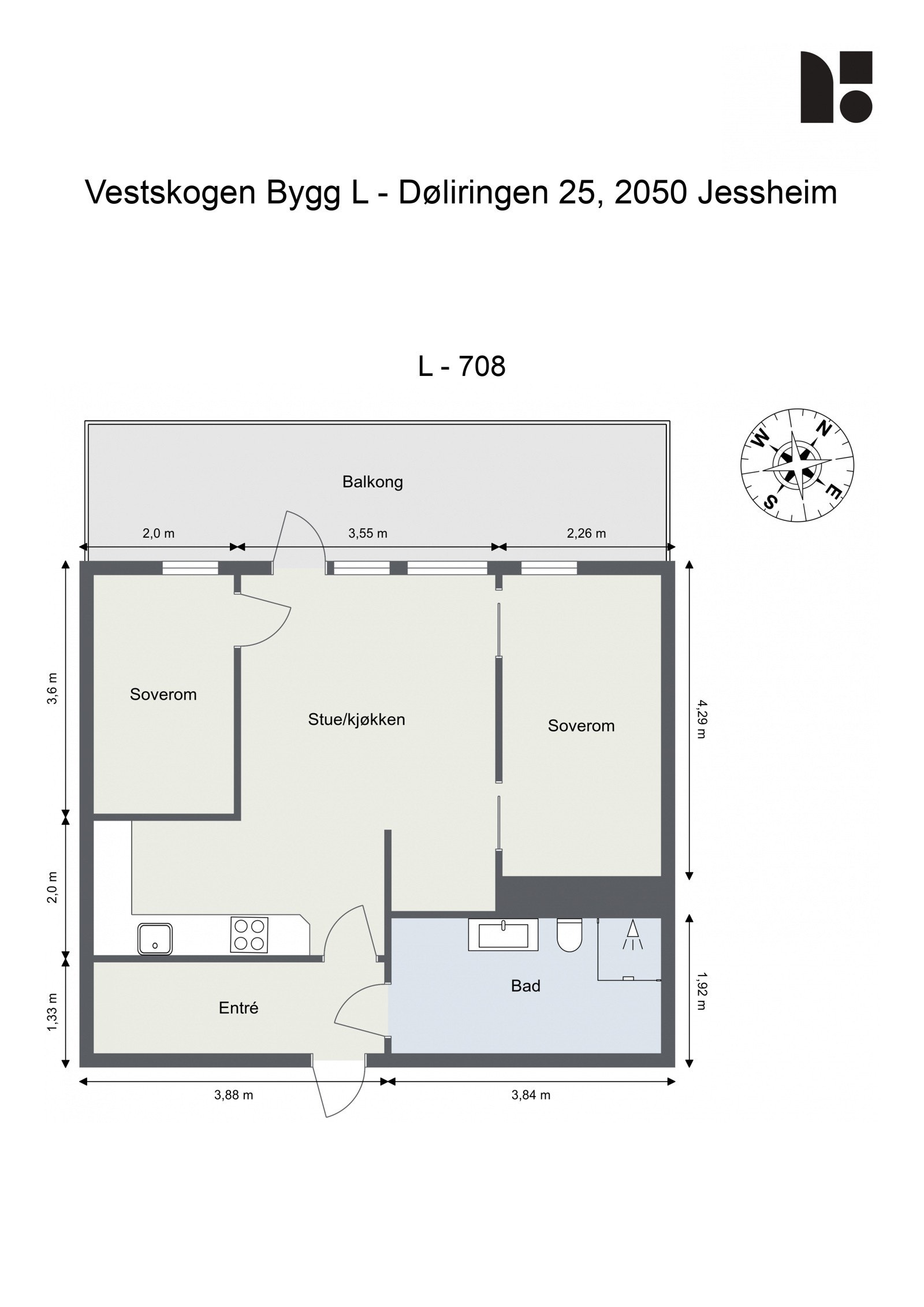 Plantegning - L708 Galleribilde