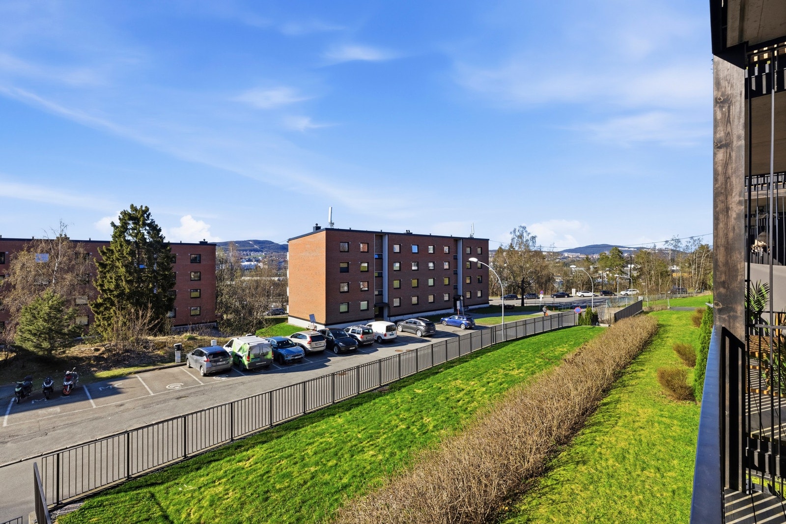 Utsikt fra balkongen Galleribilde