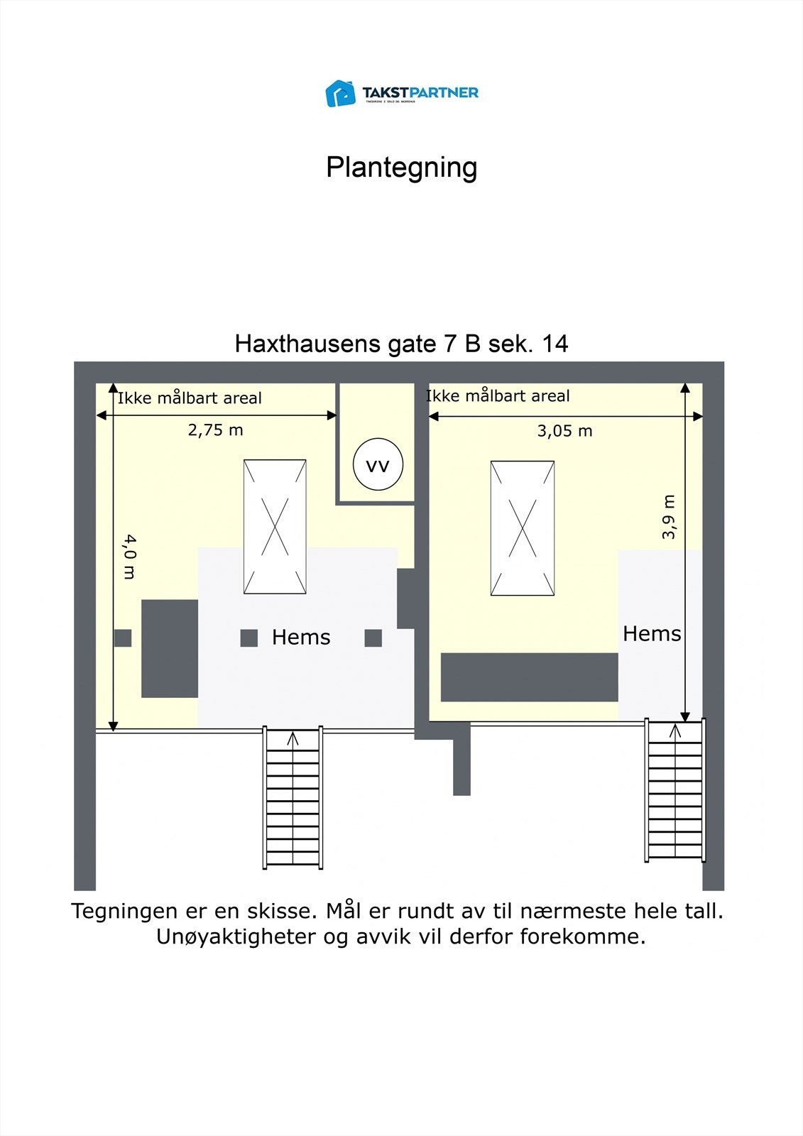 Plantegning loft Galleribilde