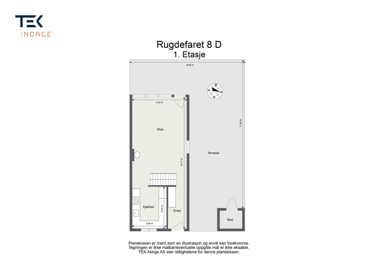 Plantegning - 1. etasje Galleribilde