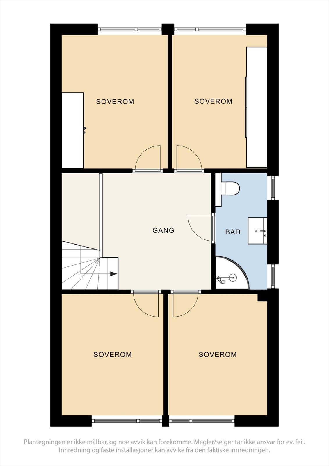 Plantegning 2 etasje. Galleribilde