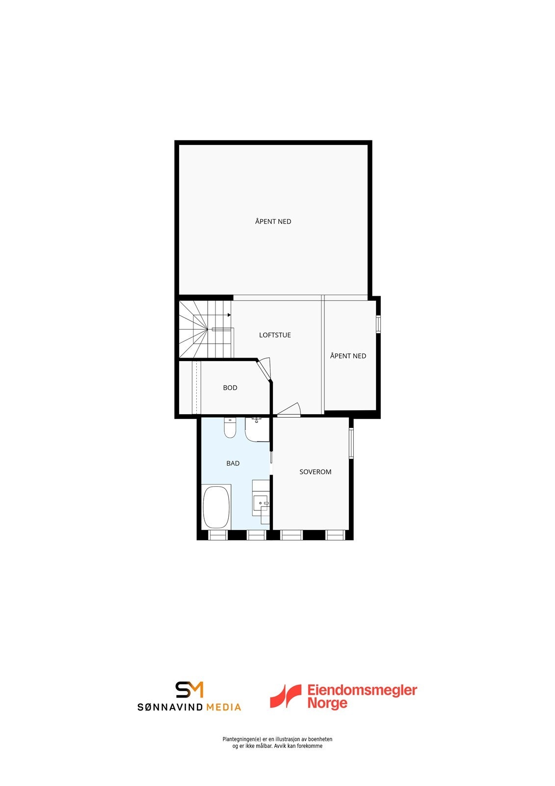 Planløsning 3. etg. Galleribilde
