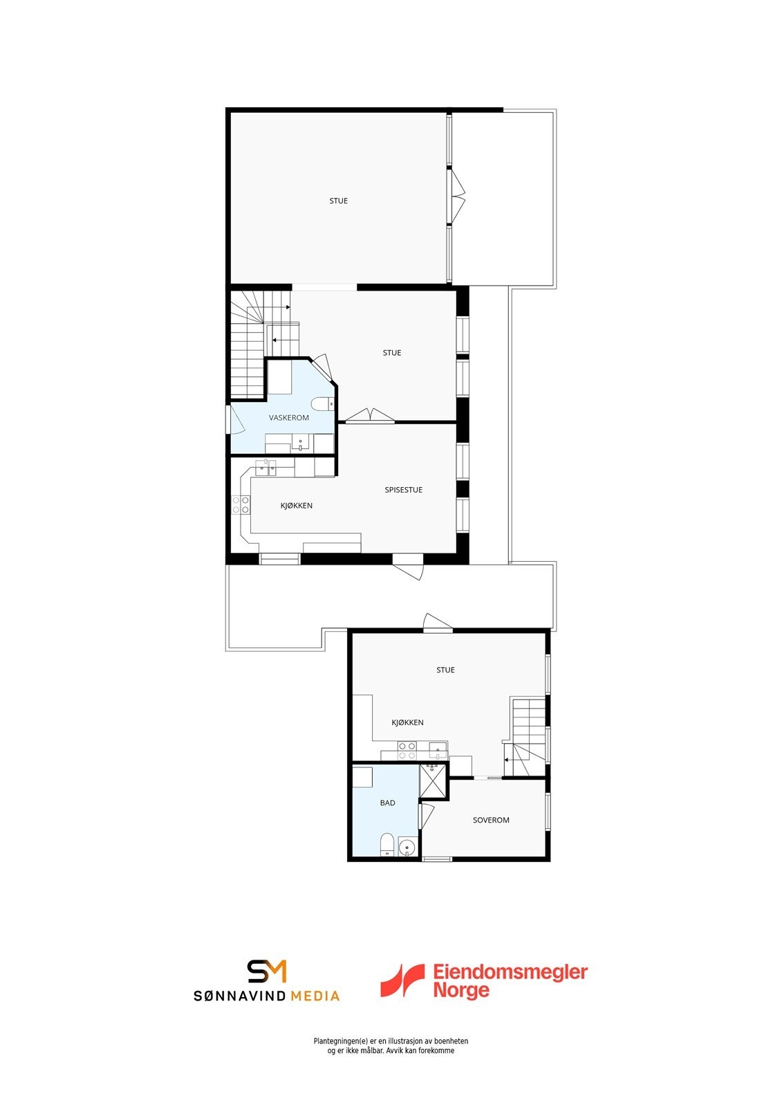 Plansløsning 2. etasje Galleribilde