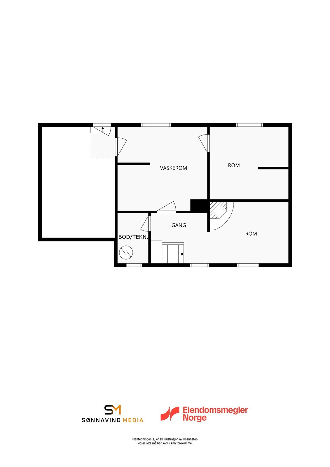 Plantegning kjeller Galleribilde