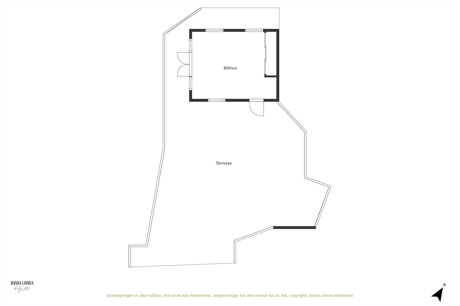 Plantegning båthus Galleribilde