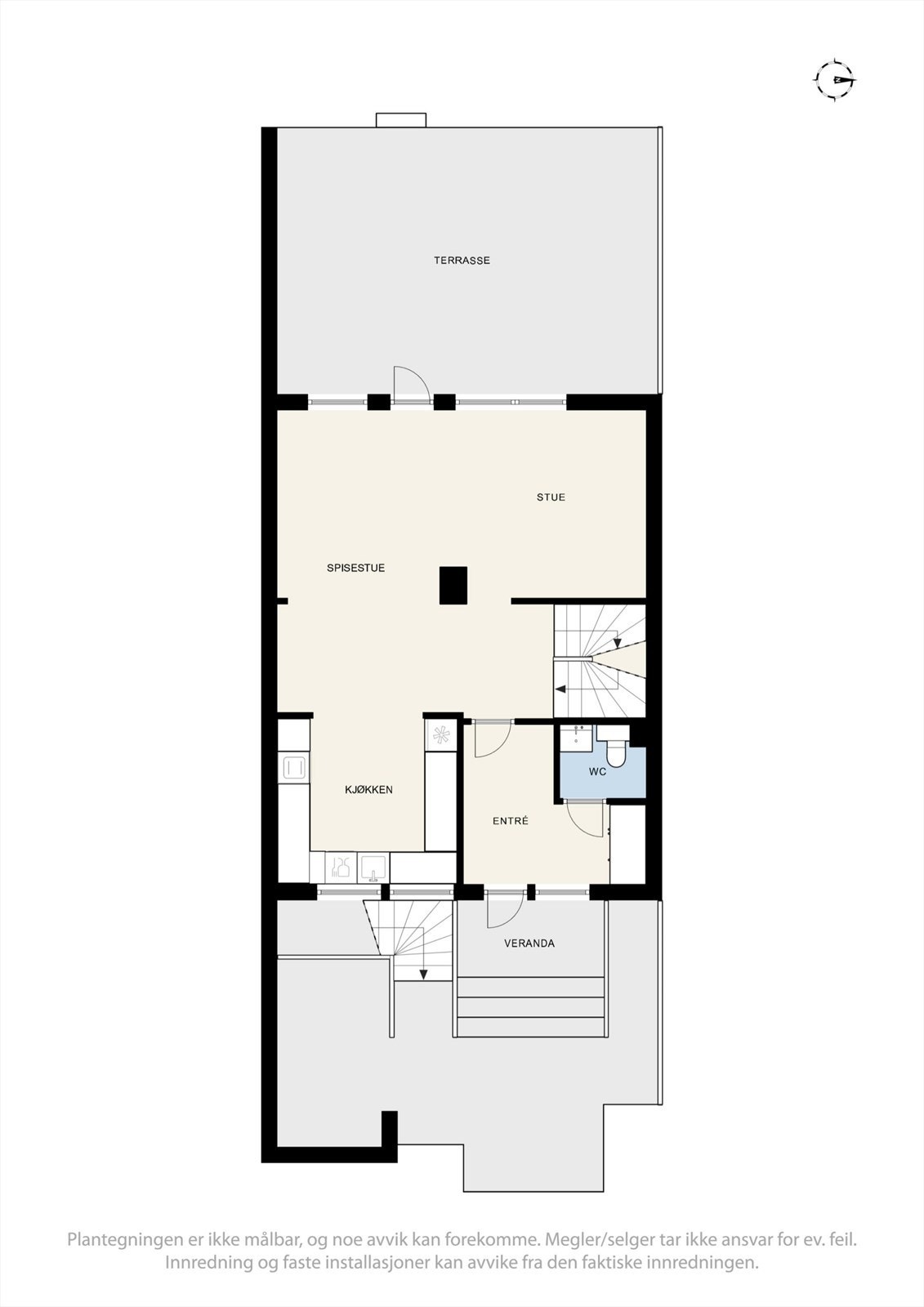 Plantegning 1 etg Galleribilde
