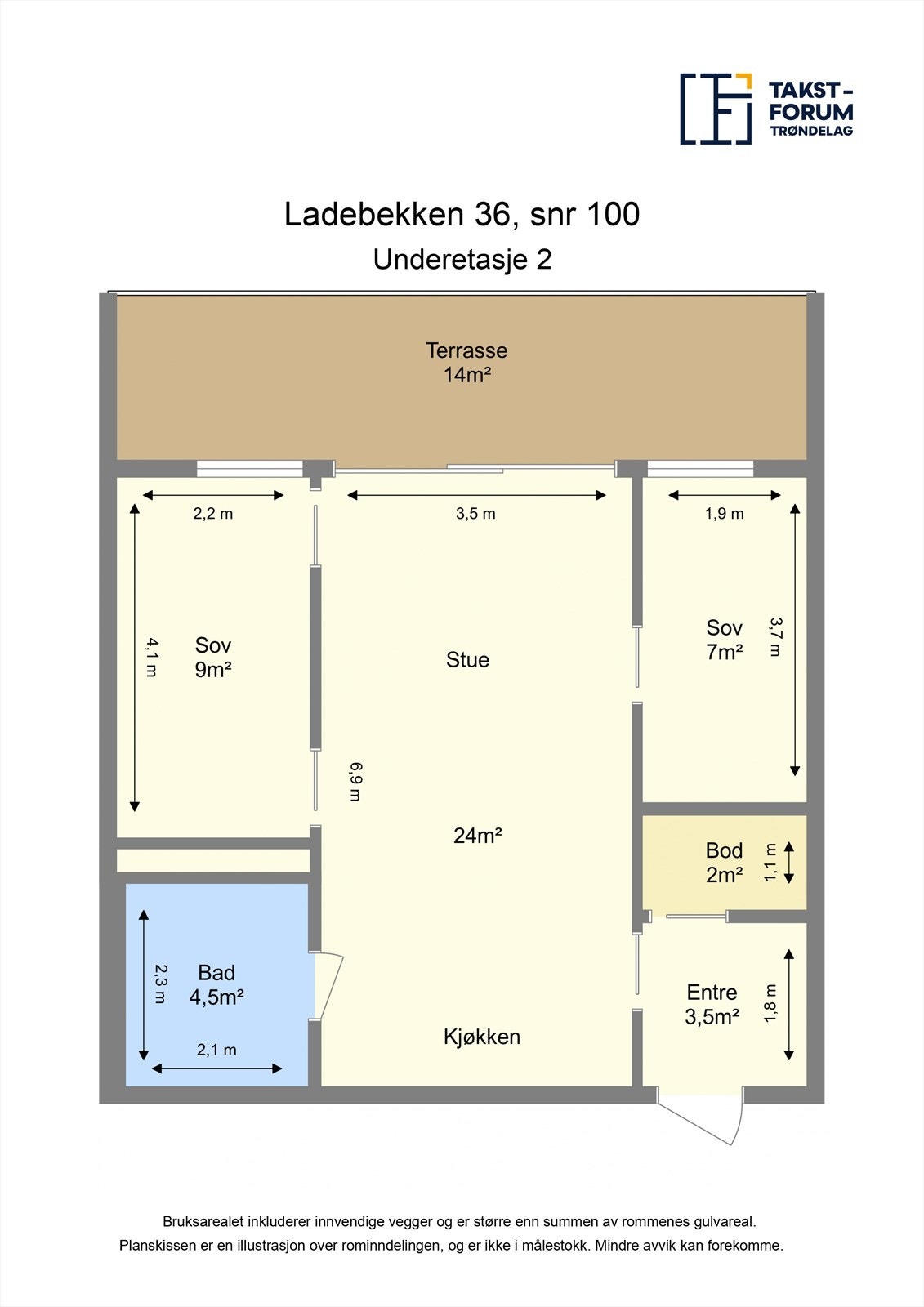 Planskisse - 1. etasje Galleribilde