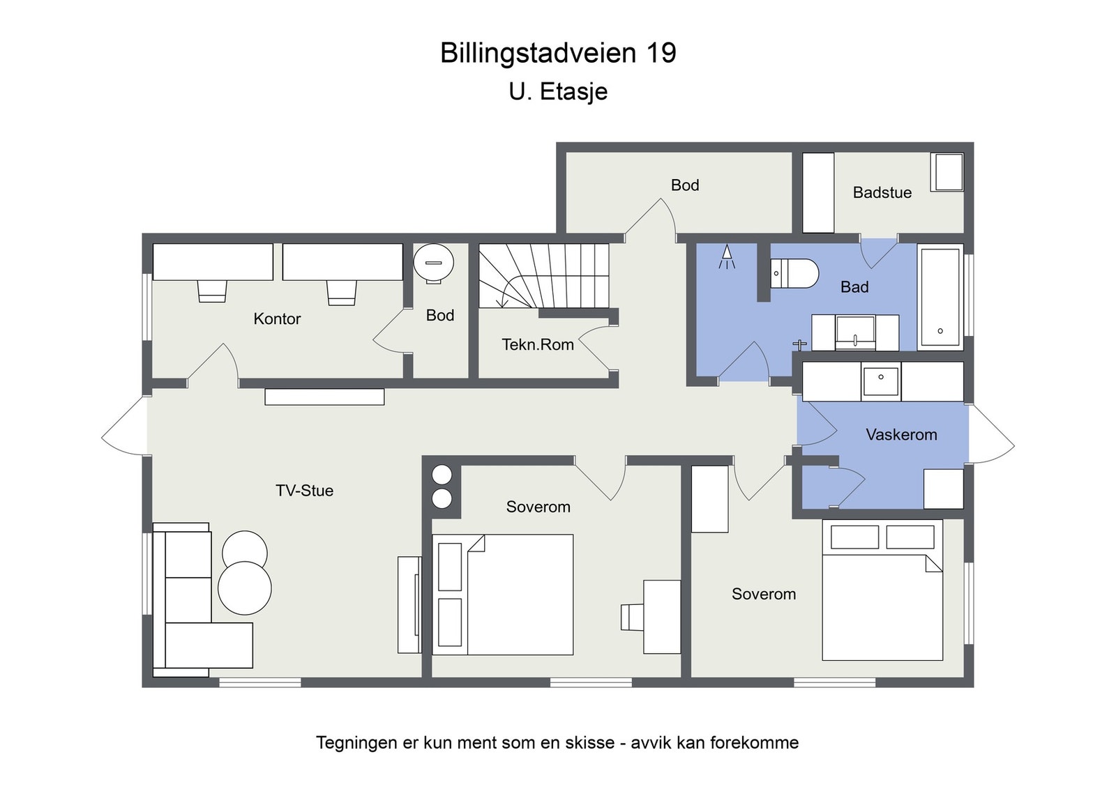 Plantegning U. etasje Galleribilde