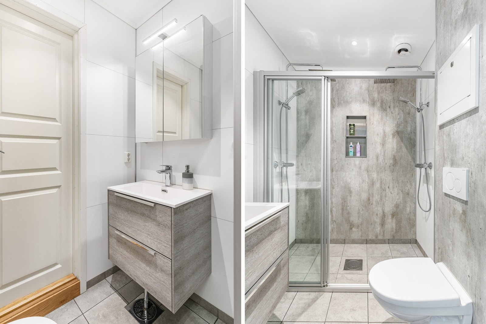 Badet ble i 2019 bygget opp på nytt med moderne standard og en stor nisje med duplisert dusj. Galleribilde